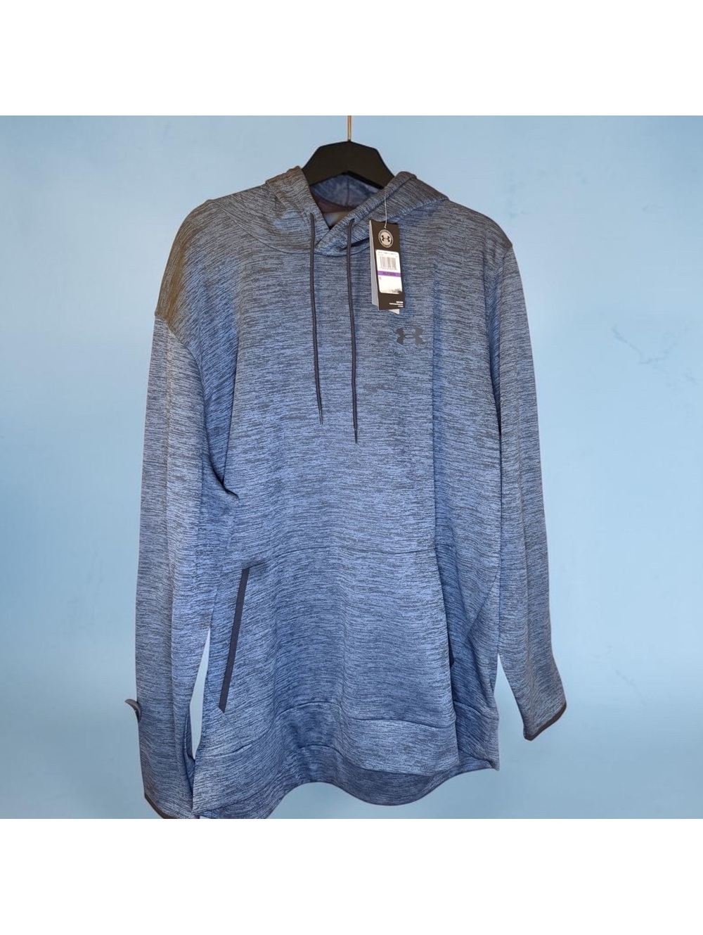 Under Armour Men's XXL ColdGear Hoodie Blue Loose Fit New With Tags